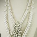 Dramatic Rhinestone wedding Bib necklace HUGE centerpiece chandelier drops