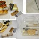 Vintage Clear Carrie Munn Signed compartment Lucite Box purse with accessories pat 195519 Purely stunning