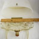 Vintage White Carved Lucite Purse Marbelized sides Carved flower top