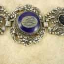 Vintage Czech GLass HUGE victorian bracelet Gothic mythical cabs