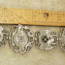 Vintage Czech GLass HUGE victorian bracelet Gothic mythical cabs