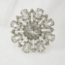 Vintage Rhinestone brooch unsigned WEISS PURE Glitz PURE brilliance