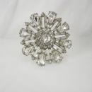 Vintage Rhinestone brooch unsigned WEISS PURE Glitz PURE brilliance