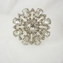 Vintage Rhinestone brooch unsigned WEISS PURE Glitz PURE brilliance