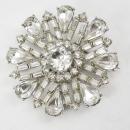 Vintage Rhinestone brooch unsigned WEISS PURE Glitz PURE brilliance