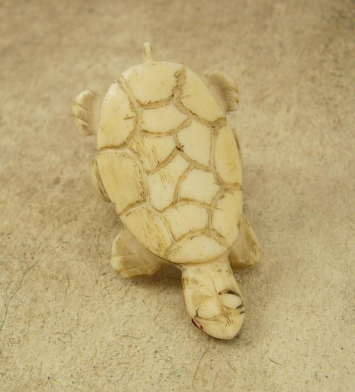 Primitive CARVED Figural RING Huge Old CHINESE Bizarre Turtle