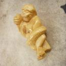 Vintage LARGE Dragon MONKEY Chinese Bead PENDANT hand carved netsuke