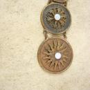 Vintage Victorian Sun genuine OPAL FOb Chain Graduated watch FOB steampunk