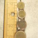 Vintage Victorian Sun genuine OPAL FOb Chain Graduated watch FOB steampunk