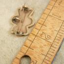 ANTIQUE 1870 10KT Victorian chatelaine brooch gold taille d epergne watch pin
