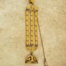 Antique fancy art deco Watch chain and fob seal greek key