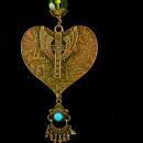 Sacred heart Rosary necklace bohemian chandelier drop