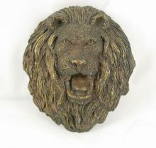 Vintage HUGE IMPRESSIVE Gothic Lion Buckle SIGNED victorian fierce lion