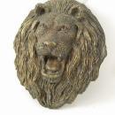 Vintage HUGE IMPRESSIVE Gothic Lion Buckle SIGNED victorian fierce lion