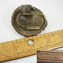Vintage HUGE IMPRESSIVE Gothic Lion Buckle SIGNED victorian fierce lion