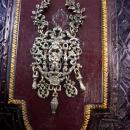 Antique renaissance Necklace Cherub figural chandelier drop necklace