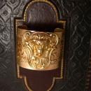 Vintage Lion Bracelet Cuff Victorian Gothic relief ferocious creature