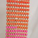 Vintage PINK earrings HOT pink rhinestone bohemian chandelier fluorescent shoulder duster bohemian drops pierced
