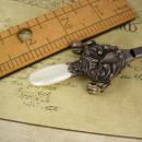 ANtique Sterling Baby Rattle 1901 whistle chatelaine teether English hallmarks