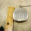VIntage DEco enamel Finger ring Wrist compact