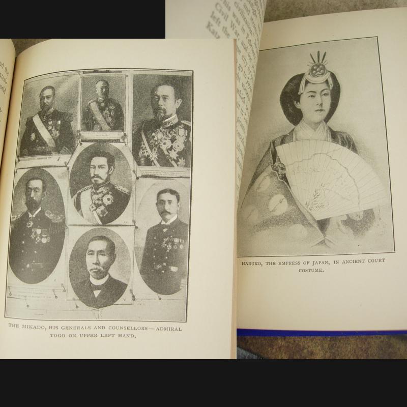 Katz Awa Book antique 1904 The Bismark of Japan miniature with real Photo included