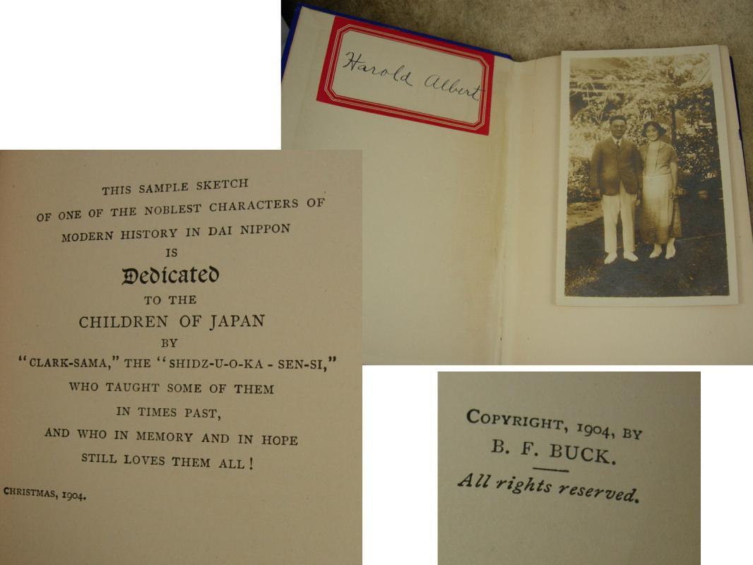 Katz Awa Book antique 1904 The Bismark of Japan miniature with real Photo included