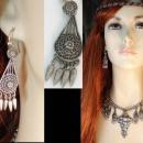 Vintage Victorian Bookchain Mucha Necklace