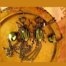 SIgned Aesthetic Scarab Earrings