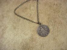 Saint Peregrine Medal necklace Religious protection for cancer and illness