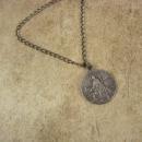 Saint Peregrine Medal necklace Religious protection for cancer and illness