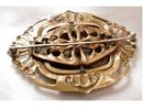 Vintage Dragon Peking Glass NOUVEAU brooch