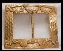 HUGE ART NOUVEAU GILT fancy SASH PIN