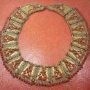 Nepalese Necklace Huge Primitive Egyptian Revival CORAL Goddess wedding Collar Newari Kathmandu, Nepal
