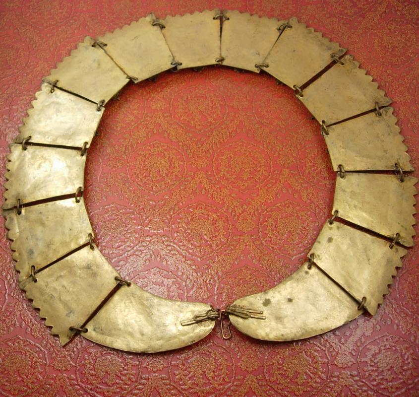 Nepalese Necklace Huge Primitive Egyptian Revival CORAL Goddess wedding Collar Newari Kathmandu, Nepal