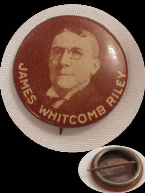 1900s James Whitcomb Riley button