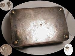 1800's Eoff & Shepherd silver fancy hinged box