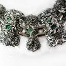 FABULOUS Dragon Pegasus Huge Bracelet Jade stones Mythology