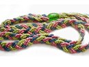 vintage Glass Flapper color tassle Necklace