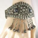 Antique Slave Bracelet with charms & Etruscan work Gypsy Queen 9