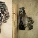 Antique Slave Bracelet with charms & Etruscan work Gypsy Queen 9