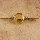 Huge Victorian Citrine Brooch loaded with facets C Clasp