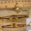 Huge Victorian Citrine Brooch loaded with facets C Clasp