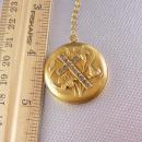 Antique 9kt GOld Nouveau MEMORIAL Locket