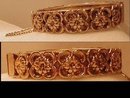 Gorgeous Vintage Layered Art Nouveau hinged bracelet