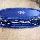 1800s GEORGIAN 14KT GOLD 900 Pearl necklace in original box antique Jewelry wedding gift