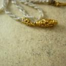 1800s GEORGIAN 14KT GOLD 900 Pearl necklace in original box antique Jewelry wedding gift