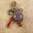 RARE JELLY BELLY ENamel monkey brooch