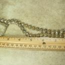Vintage 1920s HUGE Art DECO Necklace Faceted Crystal GLASS pendant paste rhinestone chain