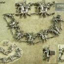 RARE Antique STERLING CHERUB Parure Silver bracelet earrings 2 Brooch putti Victorian angels 4pc set