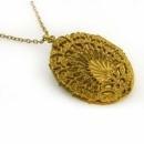 Antique Locket * Victorian Fancy Filigree * large keepsake necklace * Vintage photos children